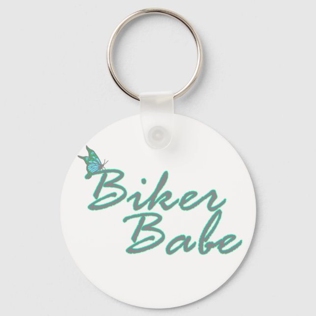 Llavero Keychain Babe de la motocicleta (Anverso)