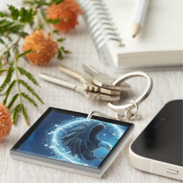 Llavero Keychain Bald Eagle Heart - Romantic Couple's Love