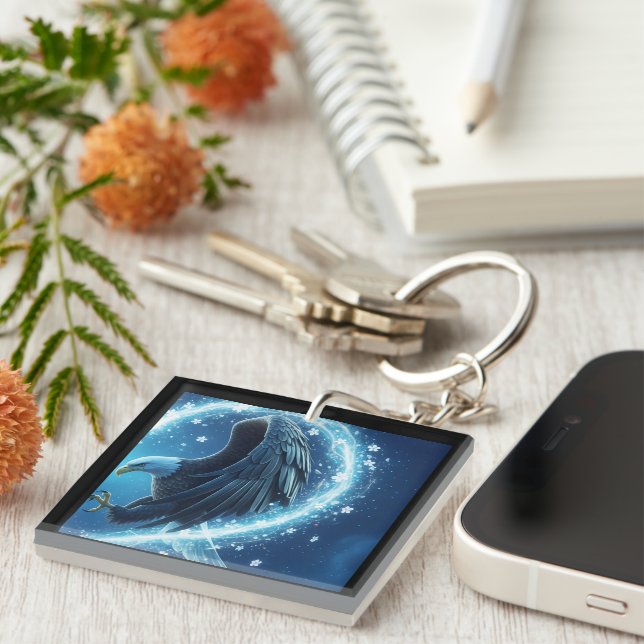 Llavero Keychain Bald Eagle Heart - Romantic Matching Soul (Frente Derecha)