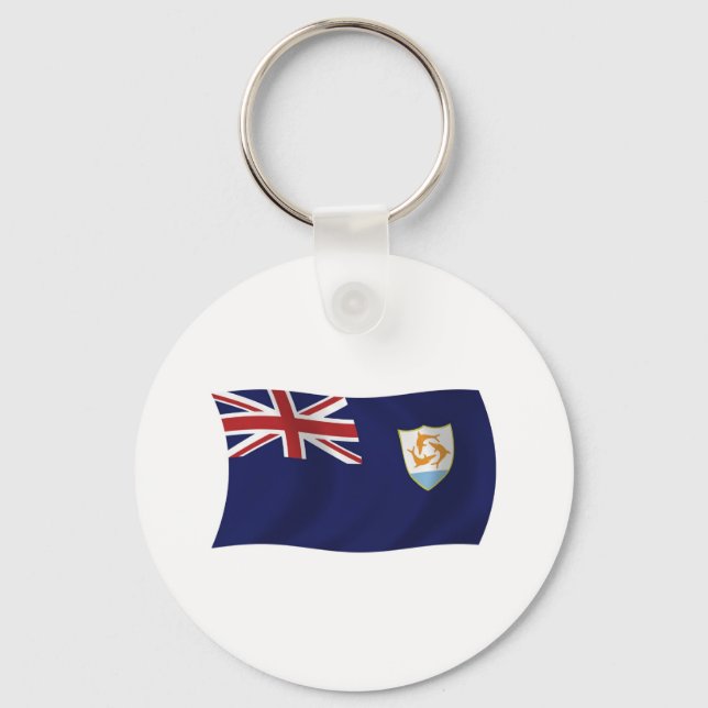 Llavero Keychain Bandera Anguila (Anverso)