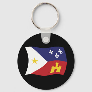 Llavero Keychain Bandera de Acadiana
