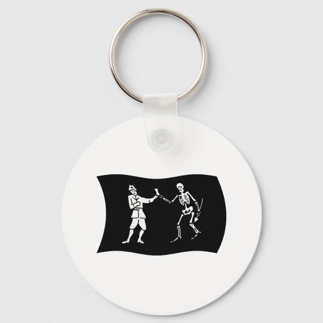 Llavero Keychain Bandera de Bartholomew Roberts (Anverso)