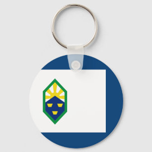 Llavero Keychain, bandera de Colorado Springs (Colorado)