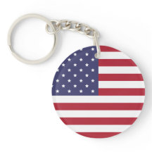 Keychain, bandera de Estados Unidos Patriótica - R