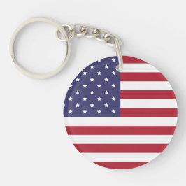 Llavero Keychain, bandera de Estados Unidos Patriótica - R