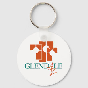 Llavero Keychain, bandera de Glendale (Arizona)