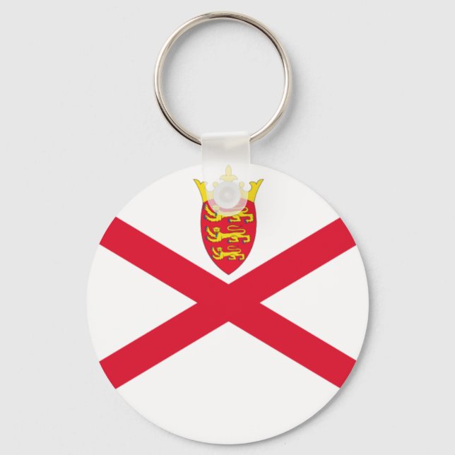 Llavero Keychain - Bandera de Jersey (Anverso)