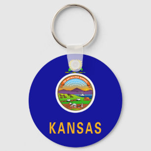 Llavero Keychain Bandera de Kansas