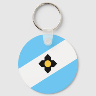 Llavero Keychain, bandera de la ciudad de Madison (Wiscons