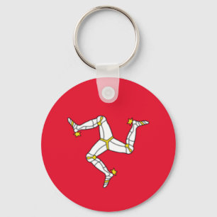 Llavero Keychain - Bandera de la Isla de Man