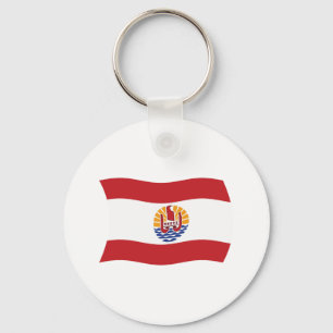 Llavero Keychain Bandera de la Polinesia Francesa