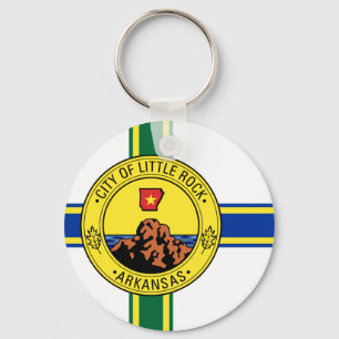 Llavero Keychain, bandera de Little Rock (Arkansas) City