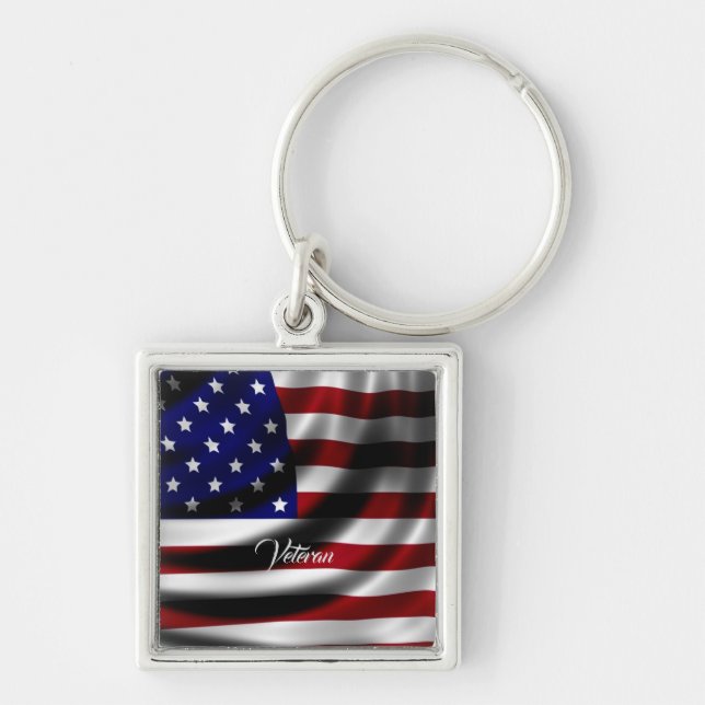 Llavero Keychain (Bandera estadounidense) (Frente)