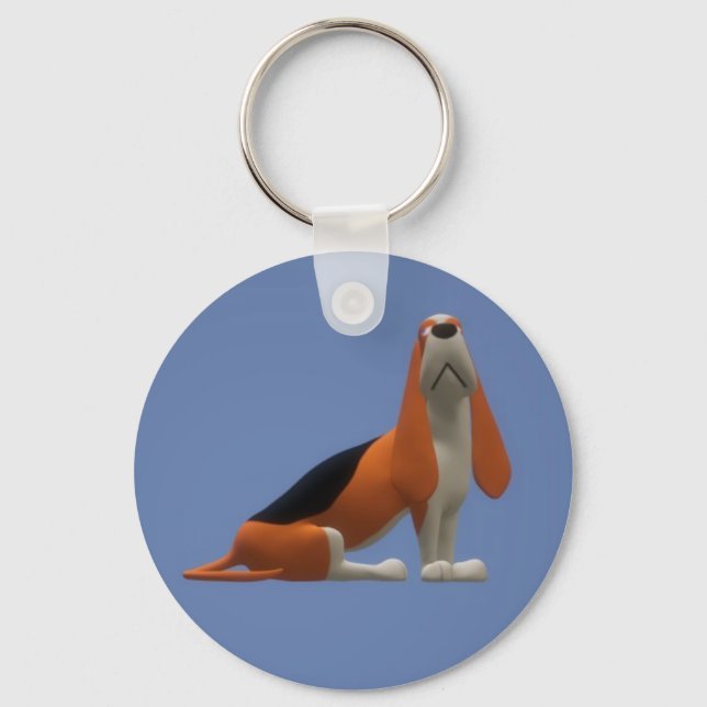 Llavero Keychain Basset Hound (Anverso)