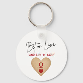 Llavero Keychain - Bet on Love, Casino Bachelorette