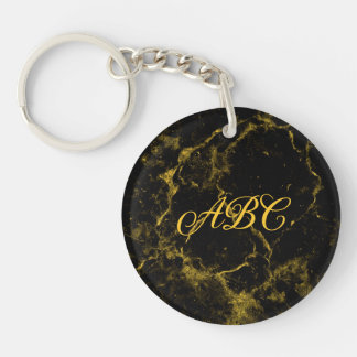 Llavero Keychain Black And Gold