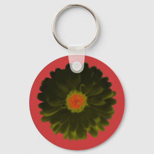 Llavero Keychain Black and Red Marigold
