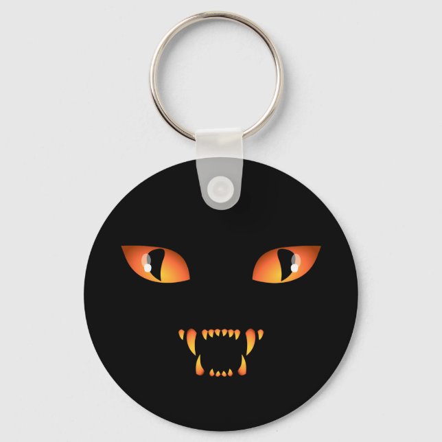 Llavero Keychain Black Cat Halloween (Anverso)