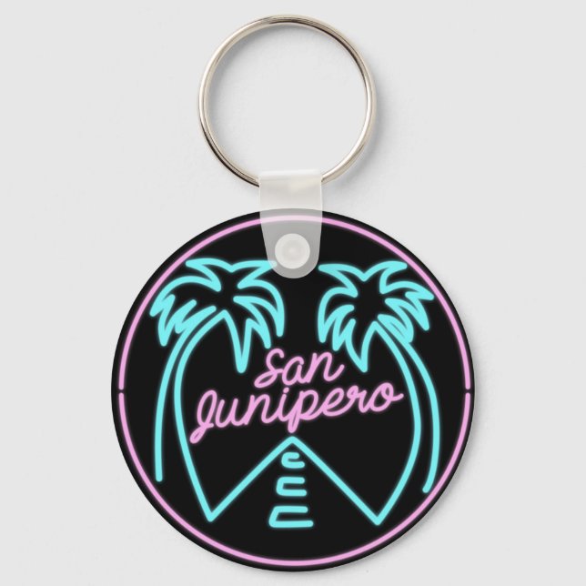 Llavero Keychain Black Mirror de San Junipero (Anverso)