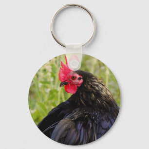 Llavero Keychain Black Rooster