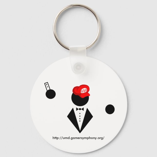 Llavero Keychain blanco (Anverso)