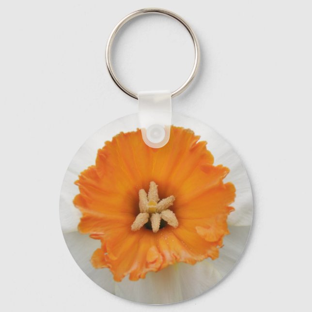 Llavero Keychain blanco de Daffodil (Anverso)