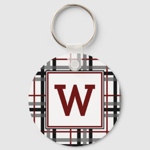 Llavero Keychain blanco negro y rojo