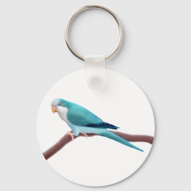 Llavero Keychain Blue Quaker Parrot (Anverso)