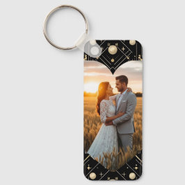 Llavero Keychain Boda de glamour vintage Art Deco