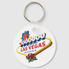 Llavero Keychain Boda de las Rosas Rojas de Las Vegas