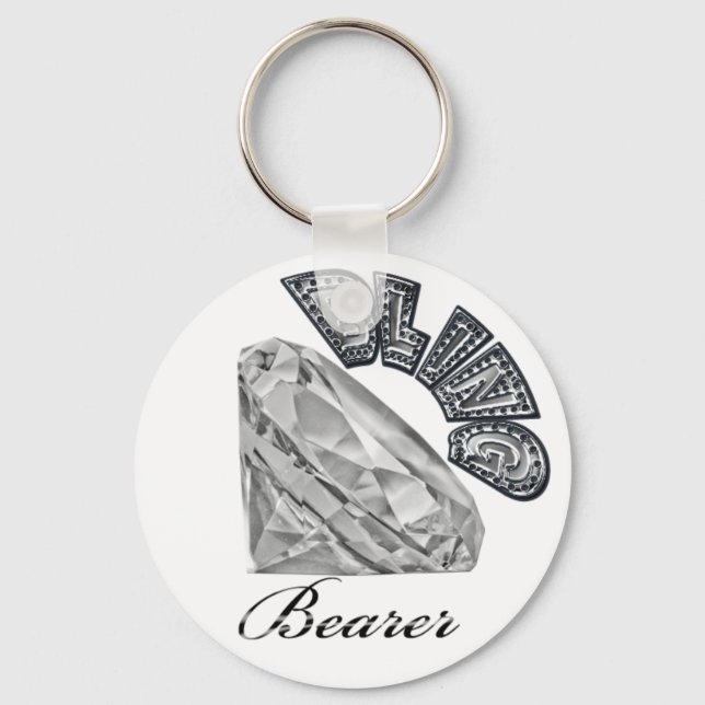 Llavero Keychain Boda del portador de BLING (Anverso)