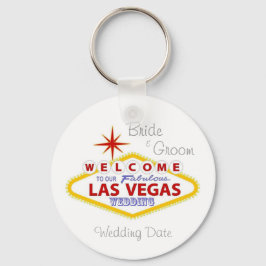 Llavero Keychain Boda Keepsake de Las Vegas