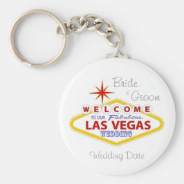 Llavero Keychain Boda Keepsake de Las Vegas