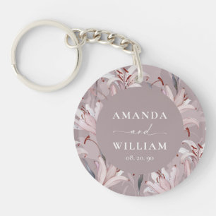 Llavero Keychain Boda Lirio Elegante - Favor Elegante