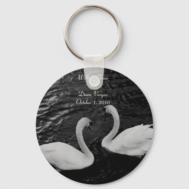 Llavero Keychain Boda Swan (Anverso)