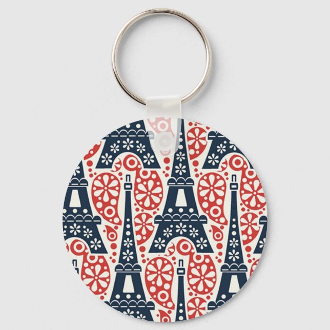 Llavero Keychain botón de París (Anverso)
