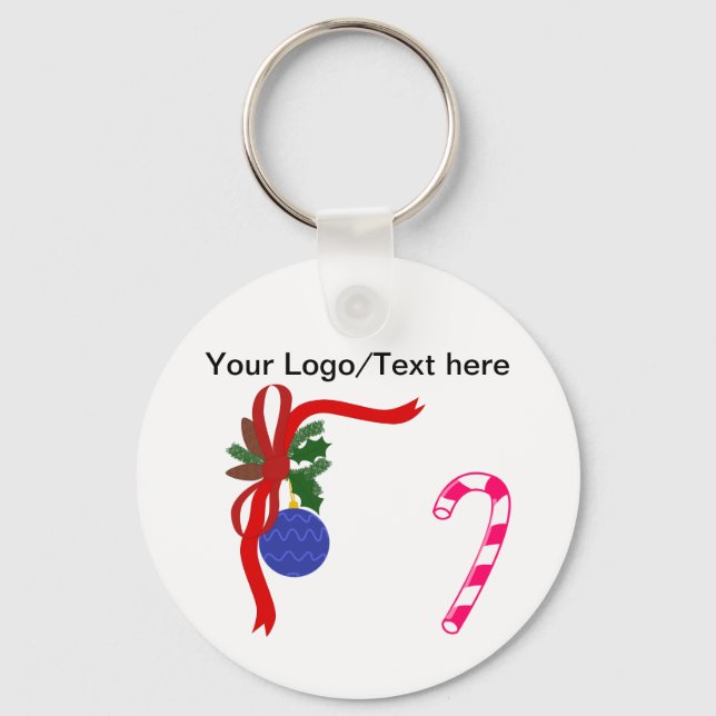 Llavero Keychain botón navidades (Anverso)
