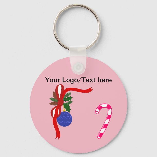 Llavero Keychain botón navidades (Anverso)