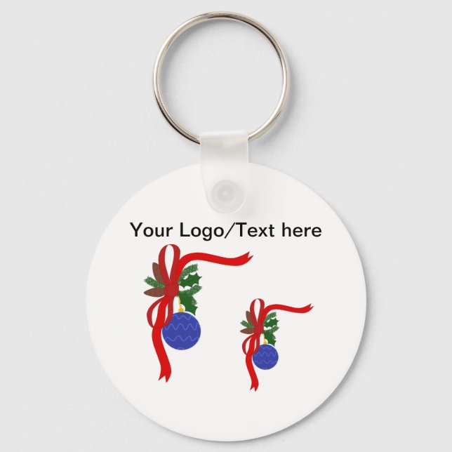 Llavero Keychain botón navidades (Anverso)