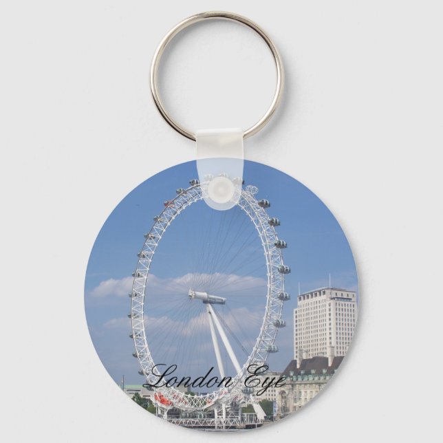 Llavero Keychain botón Oye de Londres (Anverso)