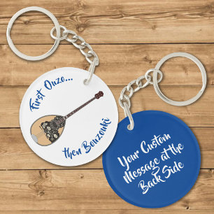 Llavero Keychain Bouzouki Ouzo