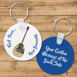 Llavero Keychain Bouzouki Ouzo