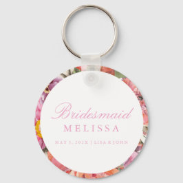 Llavero Keychain Bridesmaid - Floral