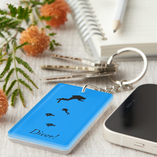 Llavero Keychain - Buceadores y peces
