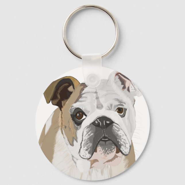 Llavero Keychain Bulldog inglés (Anverso)