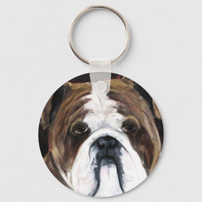 Llavero Keychain bulldog inglés (Anverso)
