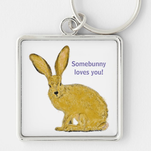 Llavero Keychain Bunny Adorable Personalizado (Frente)