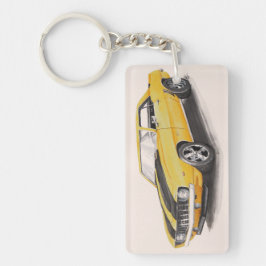 Llavero Keychain Camaro Amarillo 1969