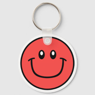 Llavero Keychain Cara Sonriente Rojo 0003