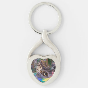 Llavero Keychain cardíaca de mariposa